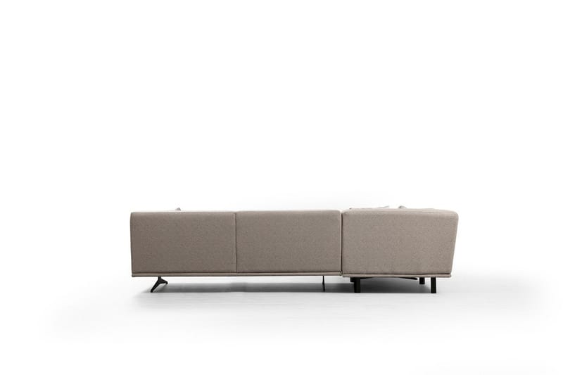 Sanroman Venstrevendt L-formet Sofa med Chaiselong 302 cm i Stof - Beige - Møbler - Sofaer - Sofa med chaiselong