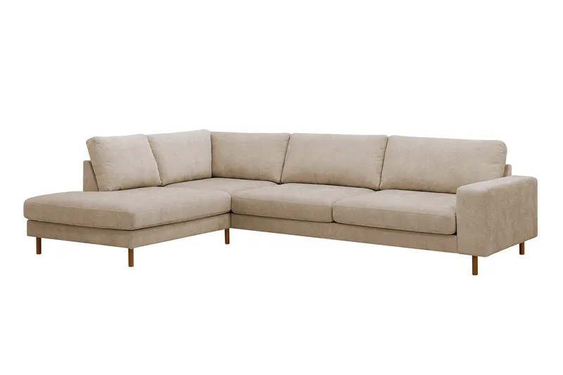 Scandi Deep 4-personers sofa med chaiselong venstre i stof - Møbler - Sofaer - Sofa med chaiselong