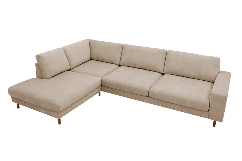 Scandi Deep 4-personers sofa med chaiselong venstre i stof - Møbler - Sofaer - Sofa med chaiselong