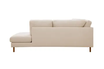Scandi Dyb 4-personers sofa med højrevendt chaiselong i Jernbanefløjl - Beige - Møbler - Sofaer - Sofa med chaiselong