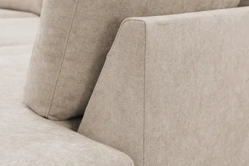 Scandi Dyb 4-personers sofa med højrevendt chaiselong i stof - Beige - Møbler - Sofaer - Sofa med chaiselong
