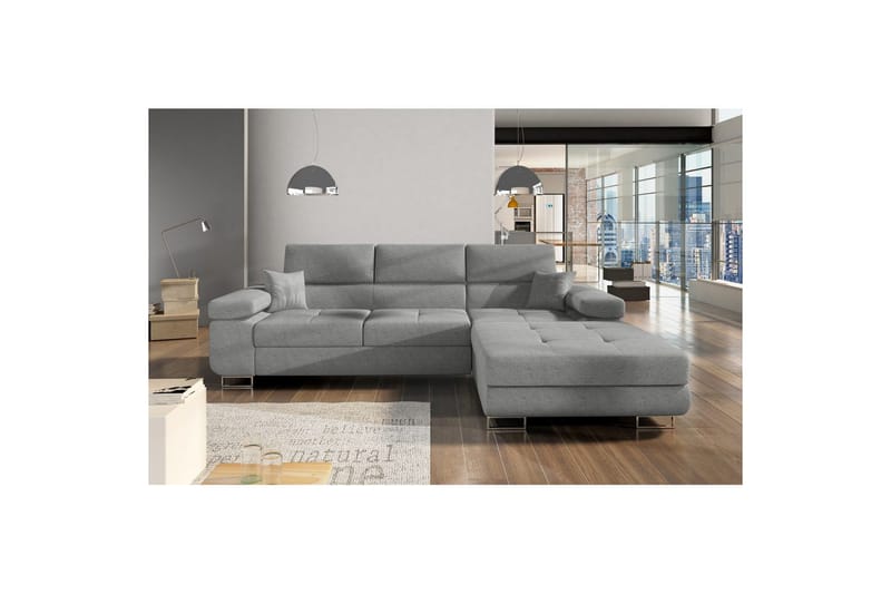 Sektionssofa Eltap Armando 289x85x203 cm - Gusto 88, Grå, Højre - Møbler - Sofaer - Sofa med chaiselong