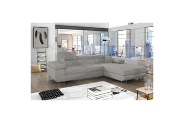 Sektionssofa Eltap Armando 289x85x203 cm - Jarell 03, Lysegrå, Højre - Møbler - Sofaer - Sovesofaer - Sovesofa chaiselong