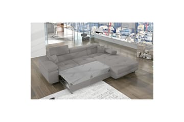 Sektionssofa Eltap Armando 289x85x203 cm - Jarell 03, Lysegrå, Højre - Møbler - Sofaer - Sovesofaer - Sovesofa chaiselong