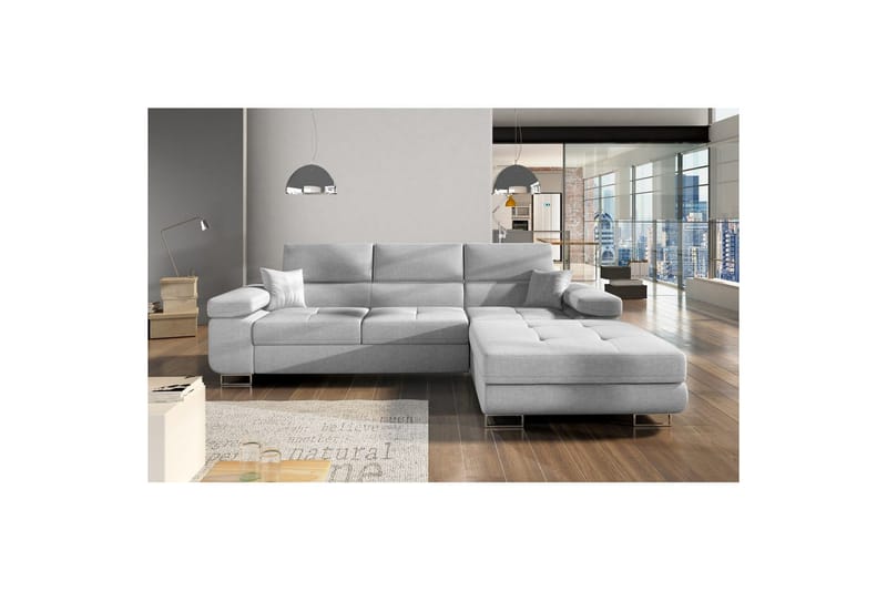 Sektionssofa Eltap Armando 289x85x203 cm - Sawana 21, Grå, Højre - Møbler - Sofaer - Sofa med chaiselong