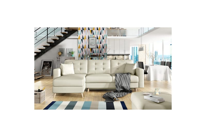 Sektionssofa Eltap Asgard L 248x93x162 cm - Soft 33, Beige - Møbler - Sofaer - Sofa med chaiselong