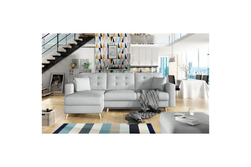 Sektionssofa Eltap Asgard L 248x93x162 cm, Solid 09, Beige