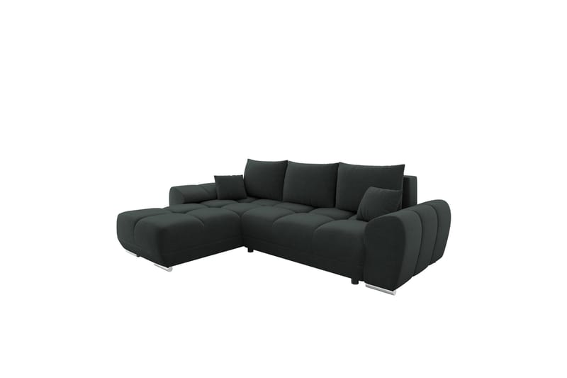 Simerly Sofa med Divan 3-personers, Sort