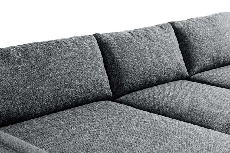 Skonsam Chaiselongsofa Højre - Mørkegrå - Sofa med chaiselong - 4 personers sofa med chaiselong