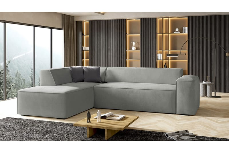 Slucajno 6-Pers. Sofa Højre - Lysegrå - Møbler - Sofaer - Sofa med chaiselong