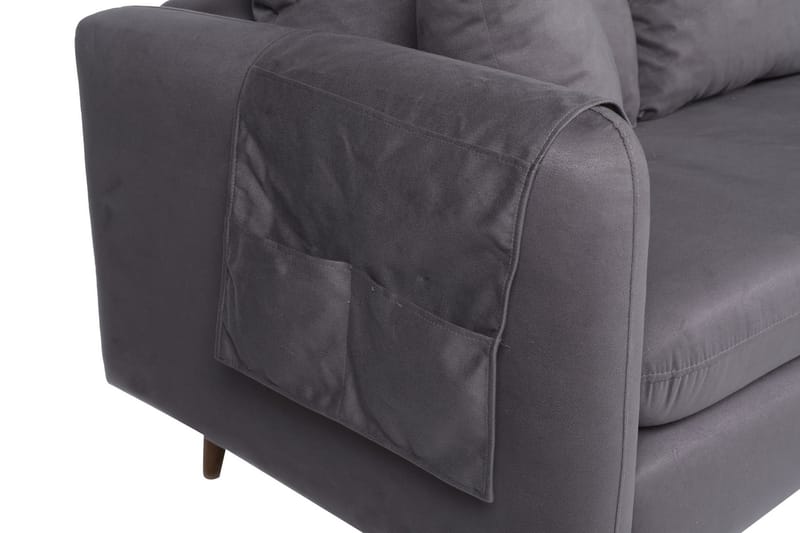 Sofiko Chaiselongsofa Højre - Antracit/Natur - Møbler - Sofaer - Sofa med chaiselong