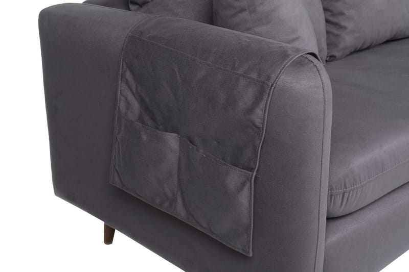 Sofiko Chaiselongsofa Højre - Antracit/Natur - Møbler - Sofaer - Sofa med chaiselong