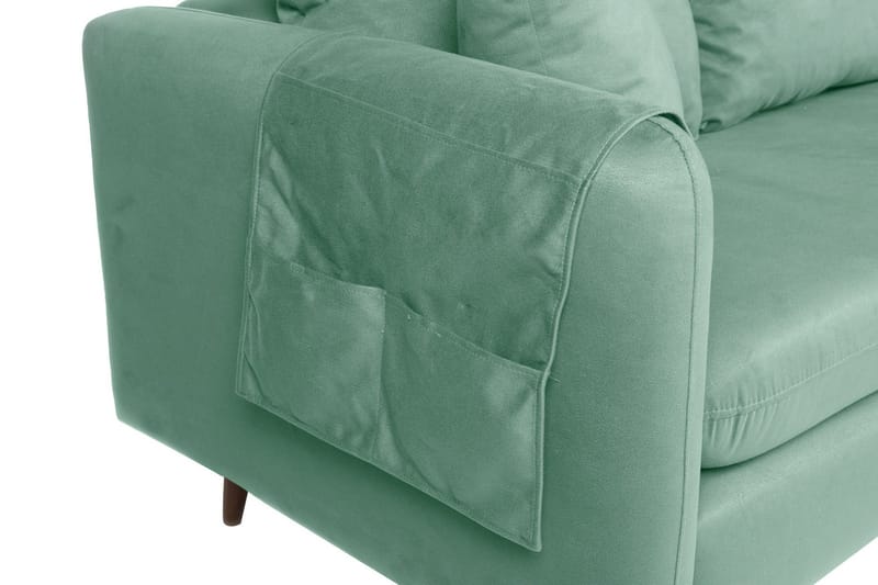 Sofiko Chaiselongsofa Højre - Havgrøn/Natur - Møbler - Sofaer - Sofa med chaiselong