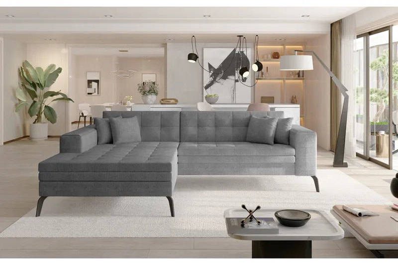 Solangis Chaiselongsofa Venstre, Grå