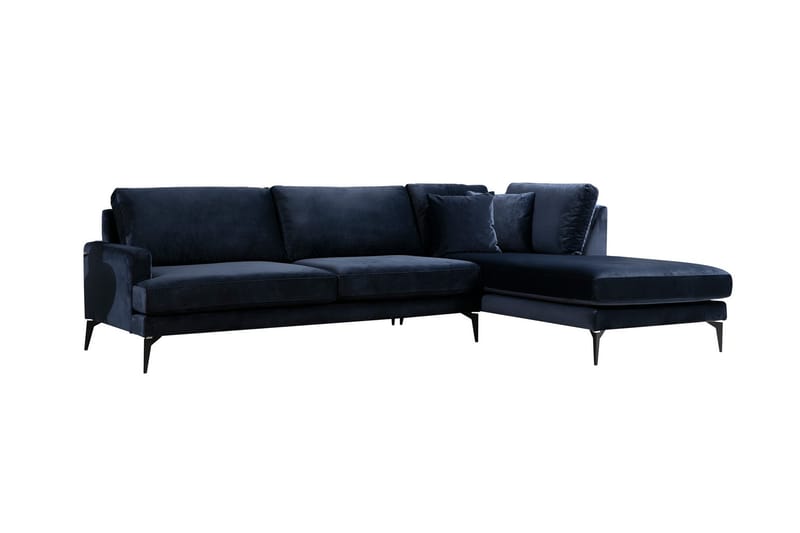 Stacker Hjørnesofa med Chaiselong Højre - Blå - Møbler - Sofaer - Sofa med chaiselong