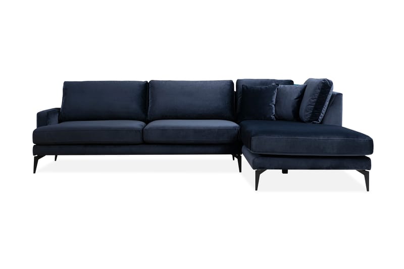 Stacker Hjørnesofa med Chaiselong Højre - Blå - Møbler - Sofaer - Sofa med chaiselong