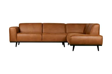 Statement Hjørnesofa - Cognac - Møbler - Sofaer - Sofa med chaiselong