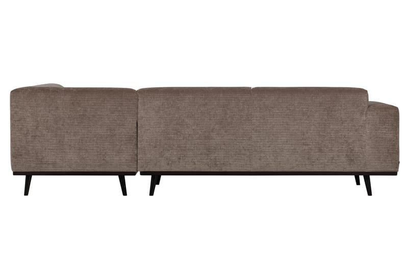 Statement hjørnesofa højre flad rib blå - Sofa med chaiselong - 4 personers sofa med chaiselong