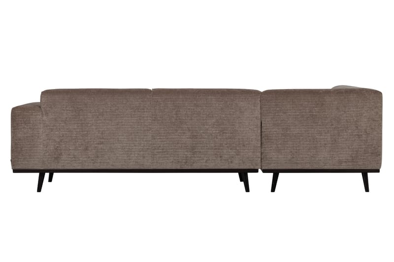 statement hjørnesofa Venstre flad rib brun - Sofa med chaiselong - 4 personers sofa med chaiselong