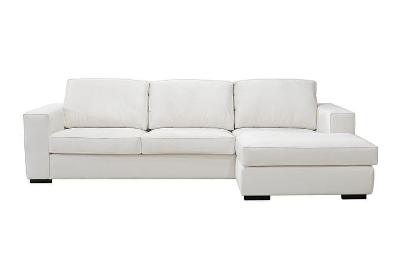 Steinland Divan sofa Højre, Hvide træben