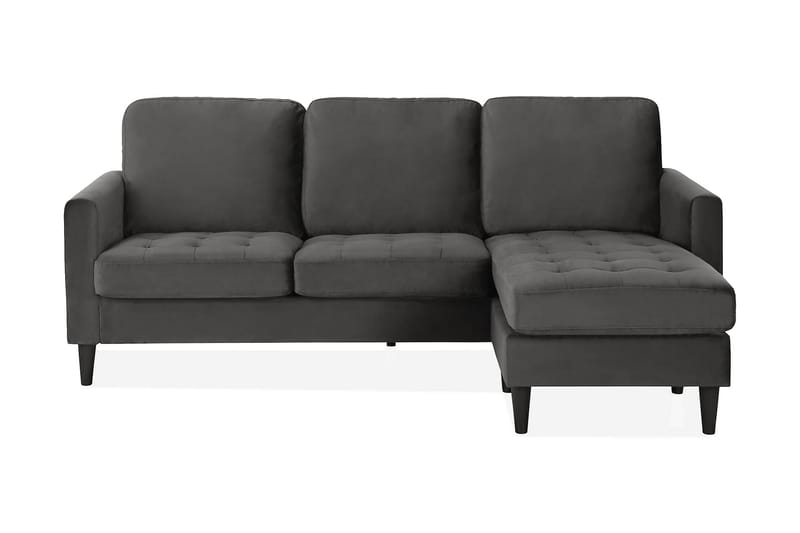Strummer Chaiselongsofa Grå - CosmoLiving - Sofa med chaiselong - 3 personers sofa med chaiselong