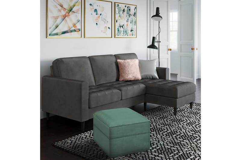 Strummer Chaiselongsofa Grå - CosmoLiving - Møbler - Sofaer - Sofa med chaiselong