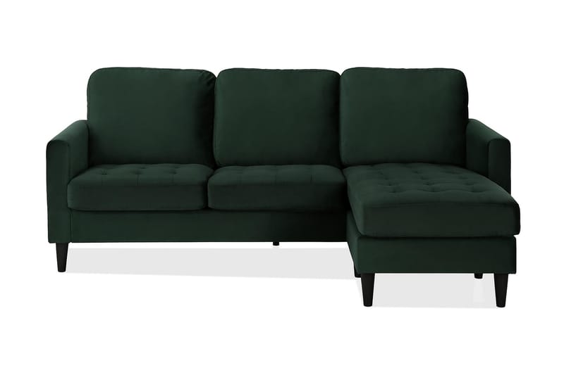 Strummer Chaiselongsofa Grøn - CosmoLiving - Sofa med chaiselong - Lædersofaer - 2-personer sofa med chaiselong - 3 personers sofa med chaiselong - 4 personers sofa med chaiselong - Velour sofaer