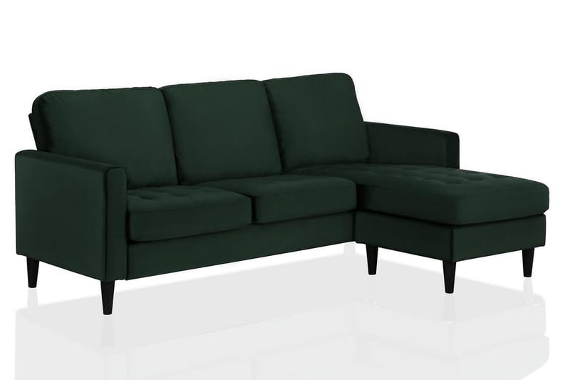 Strummer Chaiselongsofa Grøn - CosmoLiving - Sofa med chaiselong - 3 personers sofa med chaiselong