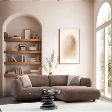 Talrosen 3-personers sofa med Chaiselong - Brun - Møbler - Sofaer - Sofa med chaiselong