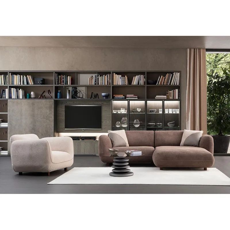 Talrosen 3-personers sofa med Chaiselong - Brun - Møbler - Sofaer - Sofa med chaiselong