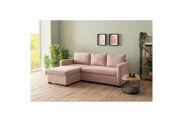 Tareen Sofa med Divan 3-personers - Brun - Møbler - Sofaer - Sovesofaer - Sovesofa chaiselong