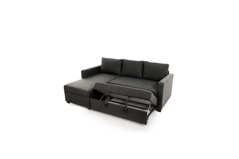 Tareen Sofa med Divan 3-personers - Mørkegrå - Møbler - Sofaer - Sofa med chaiselong