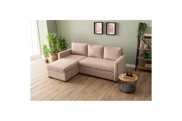 Tareen Sofa med Divan 3-personers - Brun - Møbler - Sofaer - Sovesofaer - Sovesofa chaiselong
