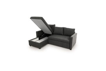 Tareen Sofa med Divan 3-personers - Mørkegrå - Møbler - Sofaer - Sovesofaer - Sovesofa chaiselong