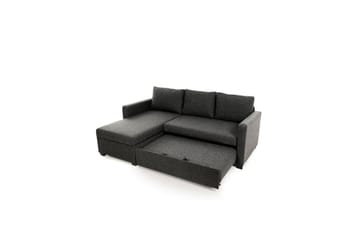 Tareen Sofa med Divan 3-personers - Mørkegrå - Møbler - Sofaer - Sovesofaer - Sovesofa chaiselong