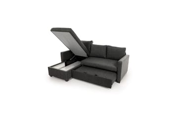 Tareen Sofa med Divan 3-personers - Mørkegrå - Møbler - Sofaer - Sovesofaer - Sovesofa chaiselong