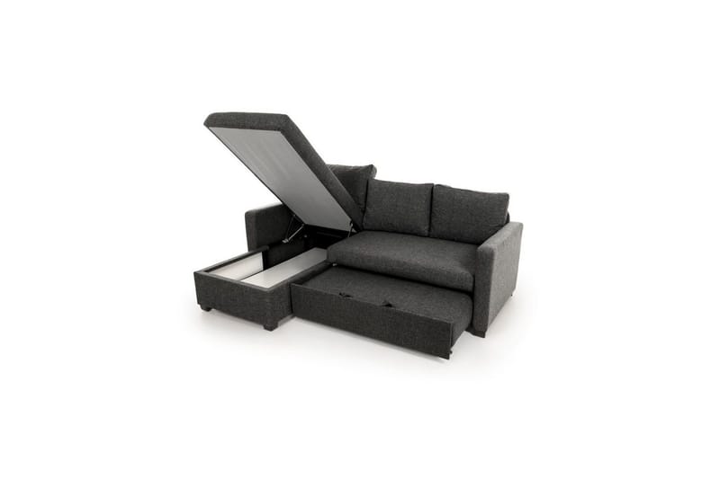 Tareen Sofa med Divan 3-personers - Mørkegrå - Møbler - Sofaer - Sofa med chaiselong