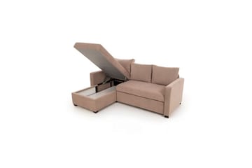 Tareen Sofa med Divan 3-personers - Brun - Møbler - Sofaer - Sovesofaer - Sovesofa chaiselong