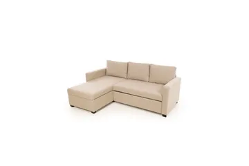 Tareen Sofa med Divan 3-personers - Beige - Møbler - Sofaer - Sovesofaer - Sovesofa chaiselong