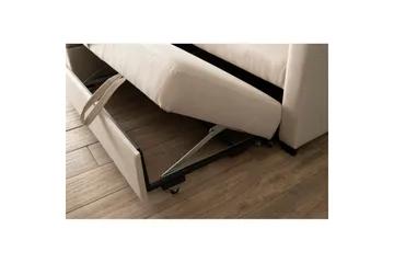 Tareen Sofa med Divan 3-personers - Beige - Møbler - Sofaer - Sovesofaer - Sovesofa chaiselong