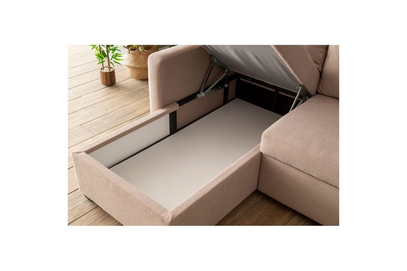 Tareen Sofa med Divan 3-personers - Brun - Møbler - Sofaer - Sofa med chaiselong