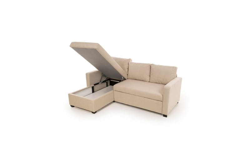 Tareen Sofa med Divan 3-personers - Beige - Møbler - Sofaer - Sofa med chaiselong