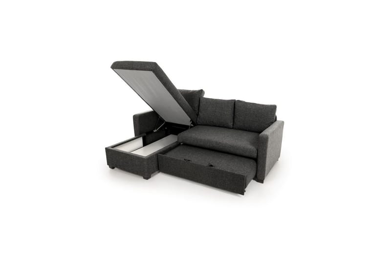 Tareen Sofa med Divan 3-personers - Mørkegrå - Møbler - Sofaer - Sofa med chaiselong