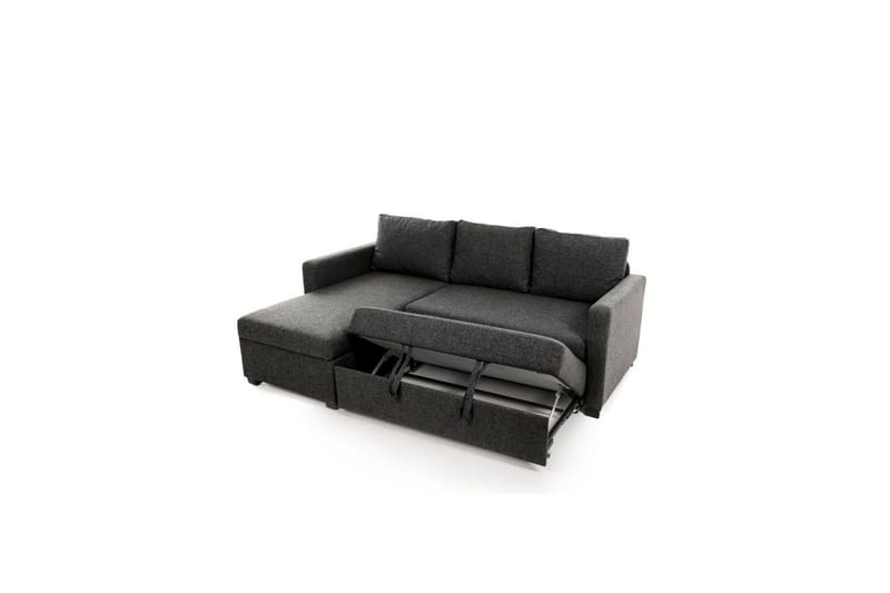 Tareen Sofa med Divan 3-personers - Mørkegrå - Møbler - Sofaer - Sofa med chaiselong