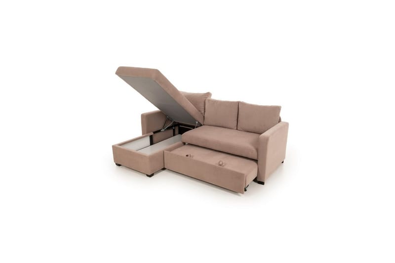 Tareen Sofa med Divan 3-personers - Brun - Møbler - Sofaer - Sofa med chaiselong