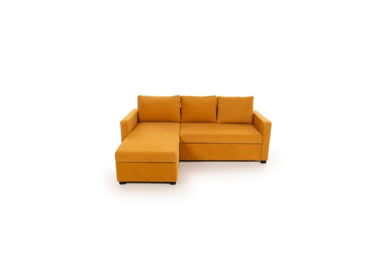 Tareen Sofa med Divan 3-personers - Sennepsgul - Møbler - Sofaer - Sofa med chaiselong