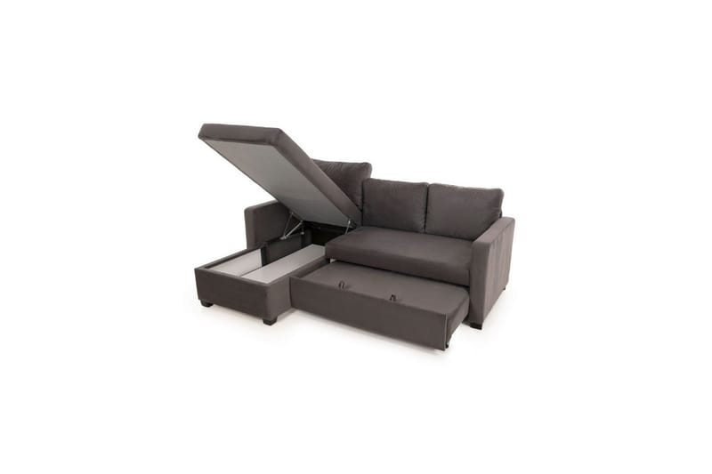 Tareen Sofa med Divan 3-personers - Grå - Møbler - Sofaer - Sofa med chaiselong