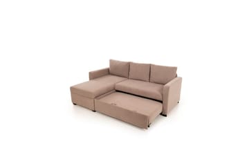 Tareen Sofa med Divan 3-personers - Brun - Møbler - Sofaer - Sovesofaer - Sovesofa chaiselong