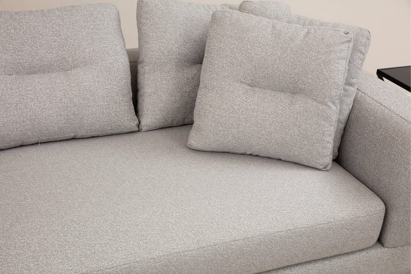Tekawa Sofa m. Chaiselong 4-Pers. - Lysegrå - Møbler - Sofaer - Sofa med chaiselong