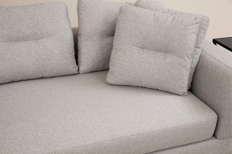Tekawa Sofa m. Chaiselong 4-Pers. - Lysegrå - Møbler - Sofaer - Sofa med chaiselong